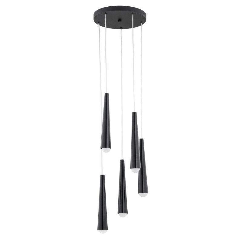 Suspension design HOLLYWOOD 5xE14 - noir