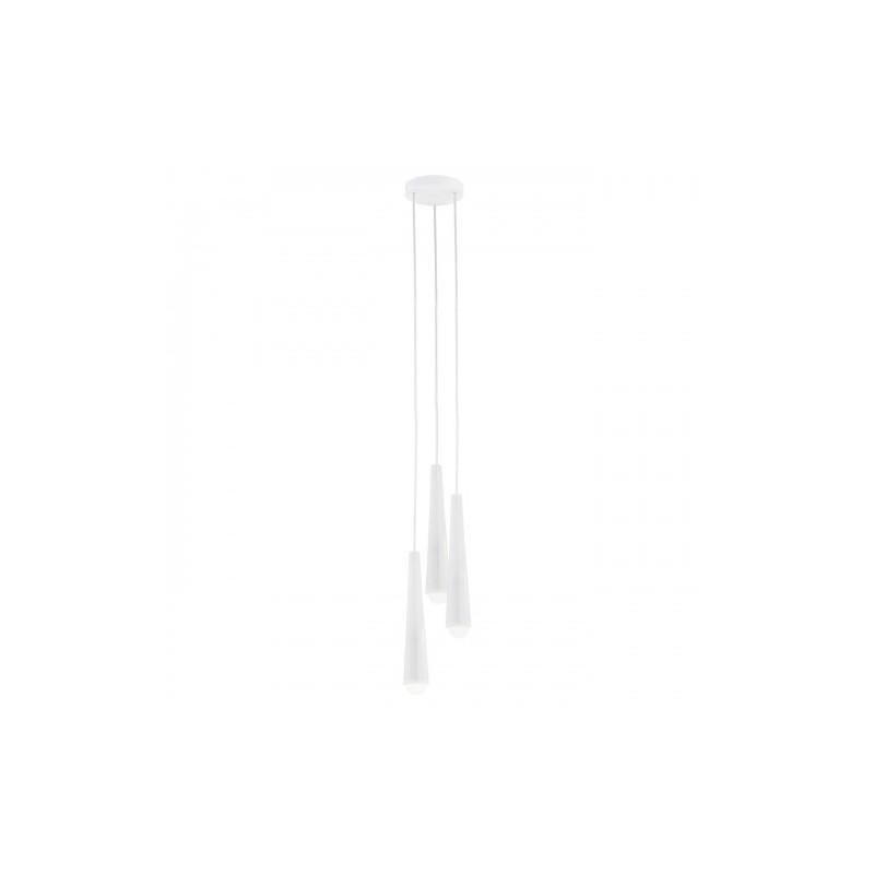 Suspension luminaire HOLLYWOOD 3xE14 - blanc