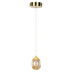 Lampe Design suspendue HUELTO LED 4.8W 3000K - or / champagne