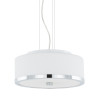 Lampe Suspendue avec abat-jour LORIS 2xE27 - chrome