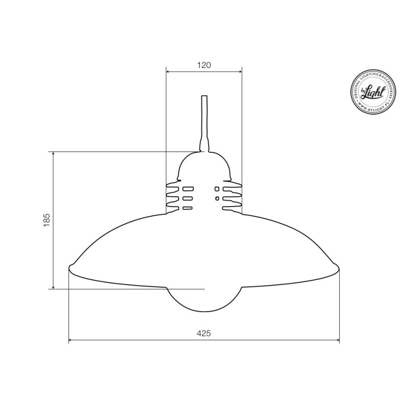 Luminaire Industriel Suspension Loft SOUL 02 E27 - noir