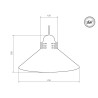 Suspension industrielle Design Loft SOUL 03 E27 - gris
