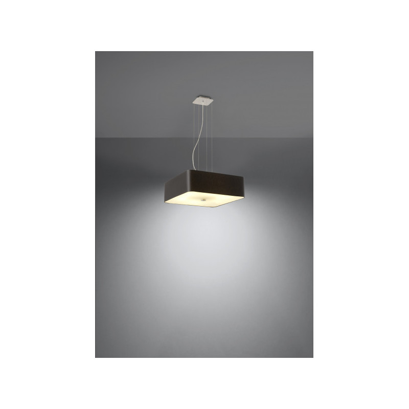 Lampe Suspendue avec abat-jour LOKKO 45x45 5xE27 - noir