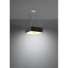 Lampe Suspendue avec abat-jour LOKKO 45x45 5xE27 - noir