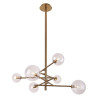 Lampe Suspendue design LOLLIPOP 6xG9 - or