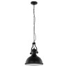 Lampe Suspendue industrielle MAEVA 32cm E27 - noir