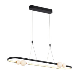 Lampe Design suspendue LOZANNA LED 44W 3000K - noir // blanc