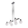 Suspension design MALDUS 6xG9 - chrome / blanc