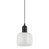 Suspension luminaire LAMEZIA E27 - noir / transparent