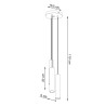 Suspension luminaire LAGOS 3xGU10 - blanc