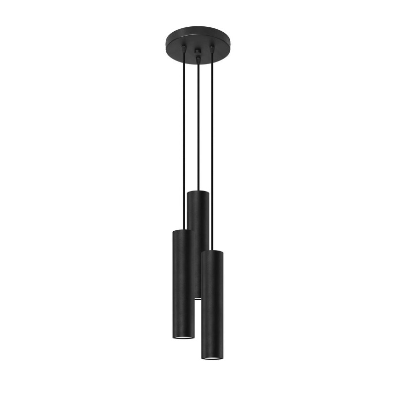 Suspension luminaire design LAGOS 3xGU10 - noir