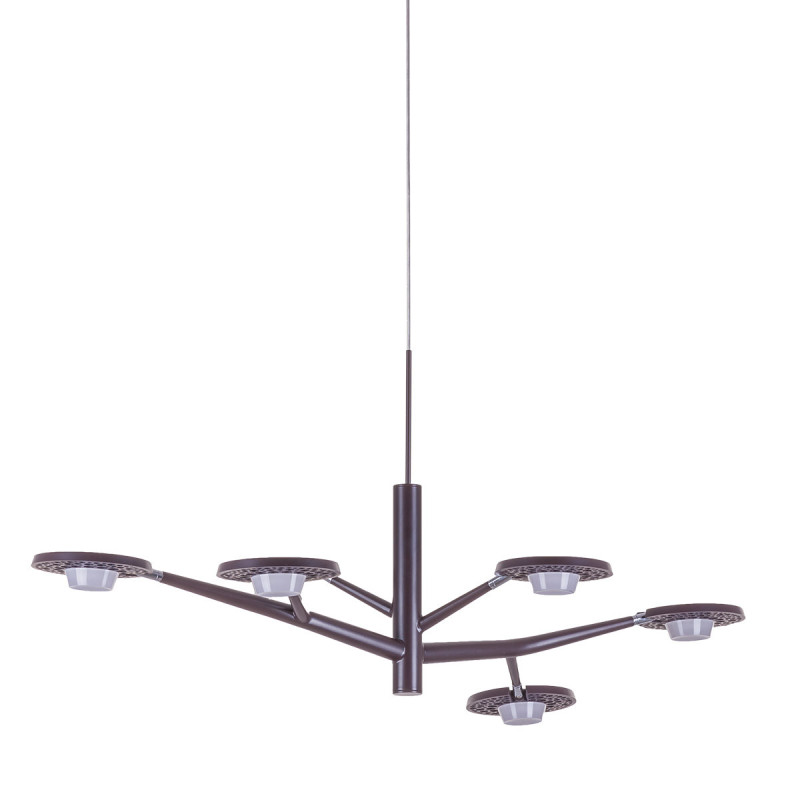 Luminaire Design suspendue KRESYDA B DARK COFFE LED 6x3,6W 3000K - marron