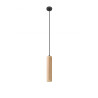 Suspension luminaire design LINO GU10 - noir / bois