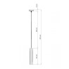 Suspension luminaire design LINO GU10 - noir / bois