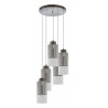 Suspension luminaire LIBANO 5xE27 - argent