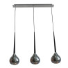 Suspension luminaire design LIBRA 3xE14 argent