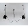Suspension luminaire design Dohar DOBO 2 2xE14 - noir