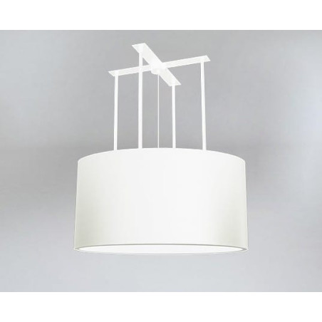 Lampe Suspendue avec abat-jou DOHAR BONAR E27 - blanc / blanc