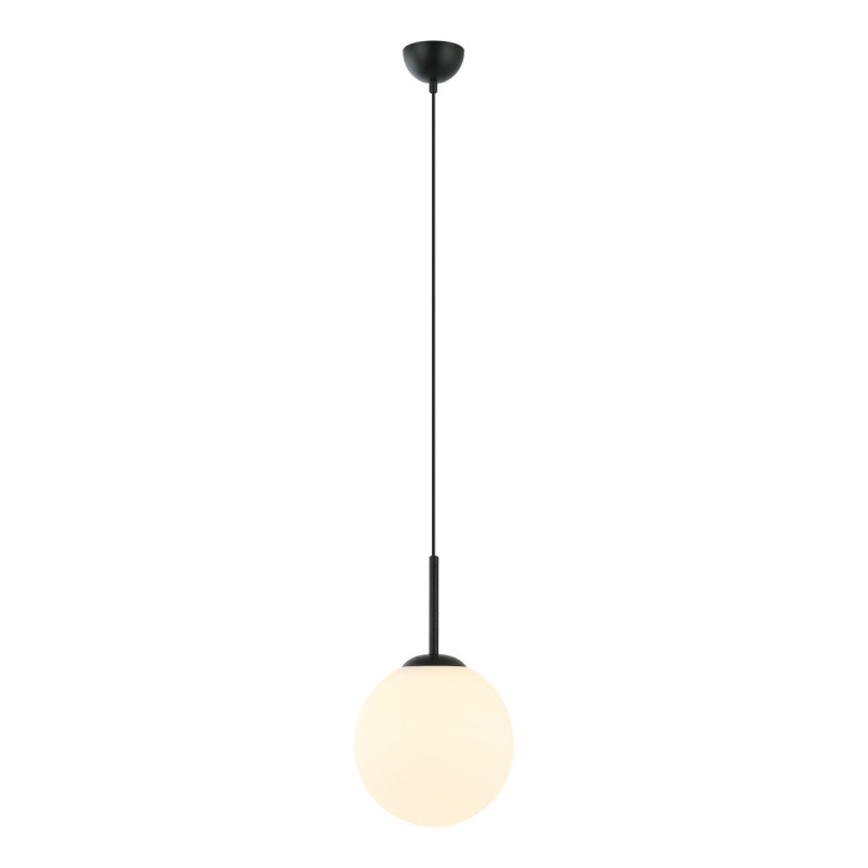 Suspension luminaire DEORE M E27 - noir / blanc