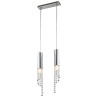 Lampe suspendue DUERO LED GU10 2x3W - chrome Cristal