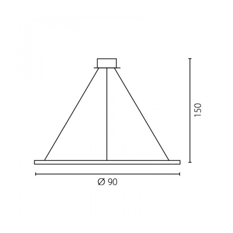 Luminaire Design suspendue ECHO Indoor 90 LED 38W 3000K