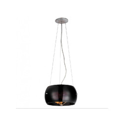 Lampe en suspension abat jour Design COSMO E27 3x60W noir