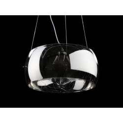 Lampe Suspendue avec abat-jou COSMO 2 E27 3x60W chromé