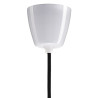 Lampe Suspendue industrielle Coolicon ®, émaillée, petite - marron latte