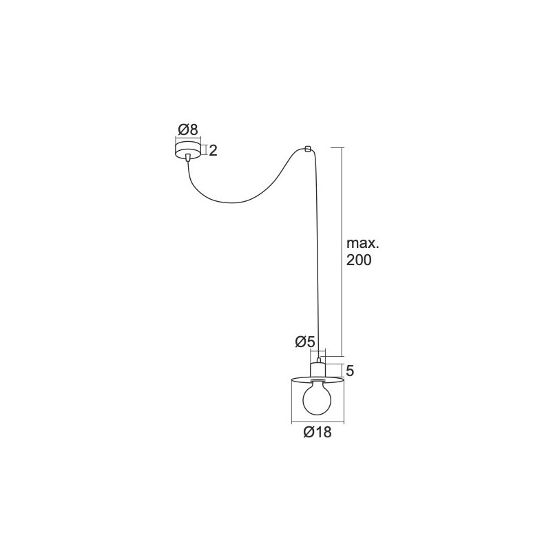 Luminaire Industriel Suspension CORSO E27 - noir