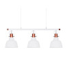 Suspension luminaire design DARLING GLASS 3 E27 3x40W blanc