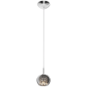 Lampe suspendue CRYSTAL 1xG9 transparent, argent Cristal