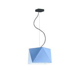 Suspension luminaire DALI E27 - noir / bleu