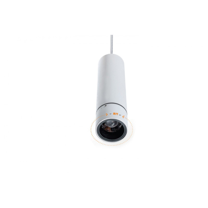 Luminaire Design suspendue GALILEO LED 15W 3000K 12-35° - blanc