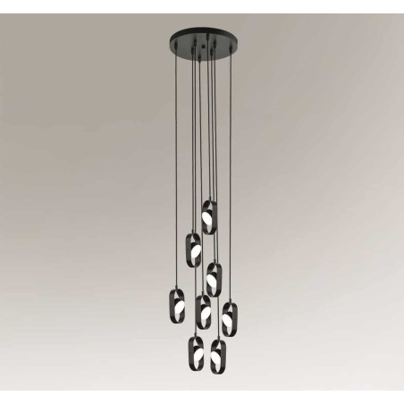 Lampe Design suspendue FUROKU LED 36W 3000K - noir