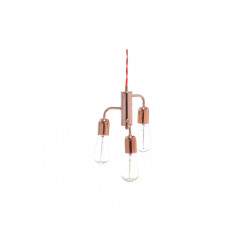 Lampe Suspendue industrielle FUNK Loft 3xE27 - cuivre