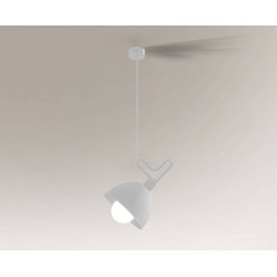 Lampe Suspendue design GOBO E27 - blanc
