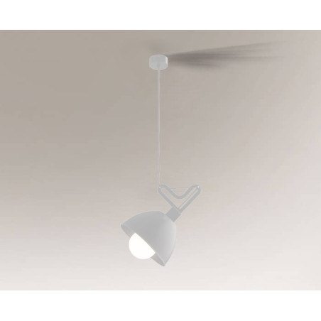 Lampe Suspendue design GOBO E27 - blanc
