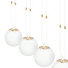 Lampe Suspendue design GLAM 3xE14 - blanc