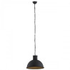 Lampe Suspendue industrielle EUFRAT E27 - noir