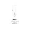 Lampe Suspendue design ELEKTRA 1 G9 40W chromé