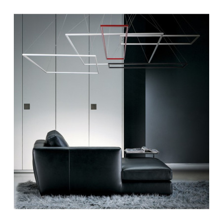 Lampe Design suspendue EDO LED petit 30W noir ou blanc