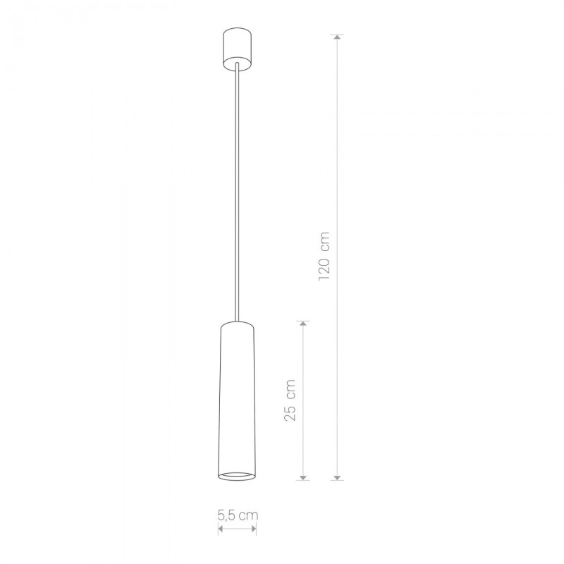 Lampe Suspendue design EYE MI GU10 - graphite