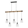 Luminaire Industriel Suspension PONTE 5xE27 - noir