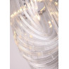 Lampe suspendue PLAZA 3xE14 - chrome / transparent Cristal
