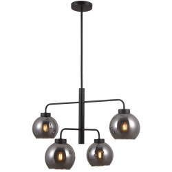Lampe Suspendue design POGGI 4xE27 - noir