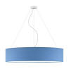 Lampe Suspendue avec abat-jou PORTO Ø100 3xE27 - chrome / bleu
