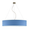 Lampe en suspension abat jour Design PORTO Ø100 3xE27 - or / bleu