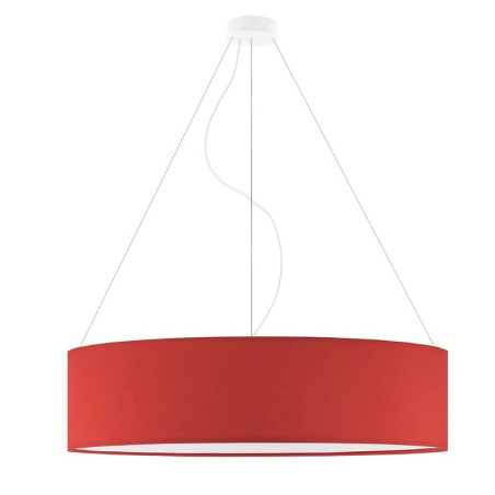 Lampe Suspendue avec abat-jou PORTO Ø80 3xE27 - blanc / rouge