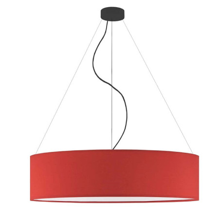 Lampe Suspendue avec abat-jou PORTO Ø80 3xE27 - noir / rouge