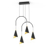 Lampe Design suspendue RAALTO LED 29,4W 3000K - noir / or